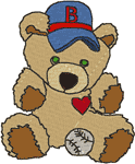 Little Buddy Heartthrob Bear Embroidery Design