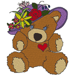 Little Heartthrob Bears Embroidery Design