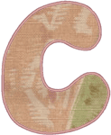 Machine Embroidery Designs: Applique Alphabet Uppercase C