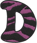 Machine Embroidery Designs: Applique Alphabet Uppercase D