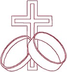 Redwork Forever Rings Marriage Symbol Embroidery Design