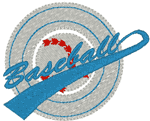Baseball Logo #1 Embroidery Design