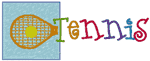 Tennis Logo Embroidery Design