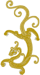Slithering Dragon Embroidery Design