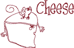 Machine Embroidery Design: Cheese