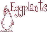 Redwork Madcap Cookery: Eggplants Embroidery Design