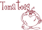 Machine Embroidery Design: Tomatoes