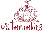 Redwork Madcap Cookery: Watermelons Embroidery Design