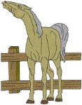 Ranch Horse Embroidery Design