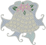 Wedding Bells Embroidery Design