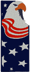 Bald Eagle Stars & Stripes Embroidery Design