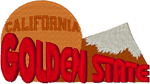 California: The Golden State Embroidery Design