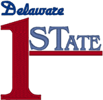 Delaware: The 1st State Embroidery Design