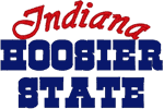 Indiana: The Hoosier State Embroidery Design