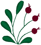 Budapest Folk Art Berries Embroidery Design