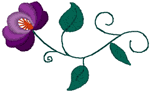 Budapest Folk Art Pansy Embroidery Design