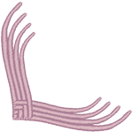 Woven Corner Element Embroidery Design