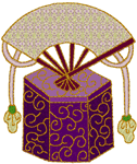 Machine Embroidery Design: Japanese Fan 4