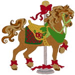 Admiral Jack Carousel Horse Embroidery Design
