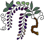 Asian Berries Embroidery Design