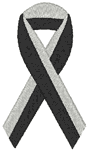Awareness Ribbon: Animal Conservation & Anti-Racism Embroidery Design
