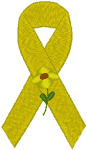 Awareness Ribbon: Sarcoma/Bone Cancer Embroidery Design