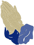 Praying Hands Embroidery Design