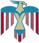 Native American Totem Eagle Embroidery Design
