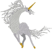 Machine Embroidery Design: Wild & Free Unicorn