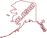 Machine Embroidery Designs: Redwork Alaska