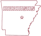 Machine Embroidery Designs: Redwork Arkansas