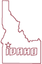 Machine Embroidery Designs: Redwork Idaho