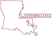 Machine Embroidery Designs: Redwork Louisianna