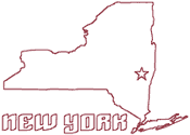 Machine Embroidery Designs: Redwork New York