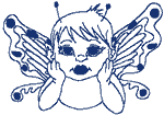 Redwork Machine Embroidery Designs: Sim Fairy