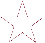 Machine Embroidery Designs: Redwork Star