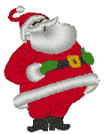 Machine Embroidery Designs: Tiny Santa 3