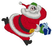 Machine Embroidery Designs: Tiny Santa 4