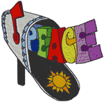 Delivering Peace Embroidery Design