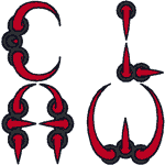 Scarlet Claw Alphabet Embroidery Design