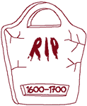 Redwork RIP Tombstone Embroidery Design