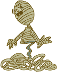 Unraveling Mummy Embroidery Design