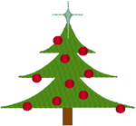 Stylized Christmas Tree #1 Embroidery Design