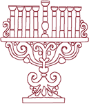 Machine Embroidery Designs: Menorah