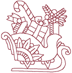 Machine Embroidery Designs: Christmas Sleigh