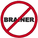 No Brainer Embroidery Design