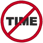 No Time Embroidery Design