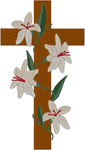 Machine Embroidery Design: Lilies Upon the Cross