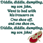 Diddle Diddle Dumpling Embroidery Design