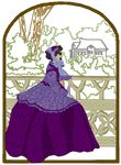 Flowers of the South: Miss Violet Embroidery Design